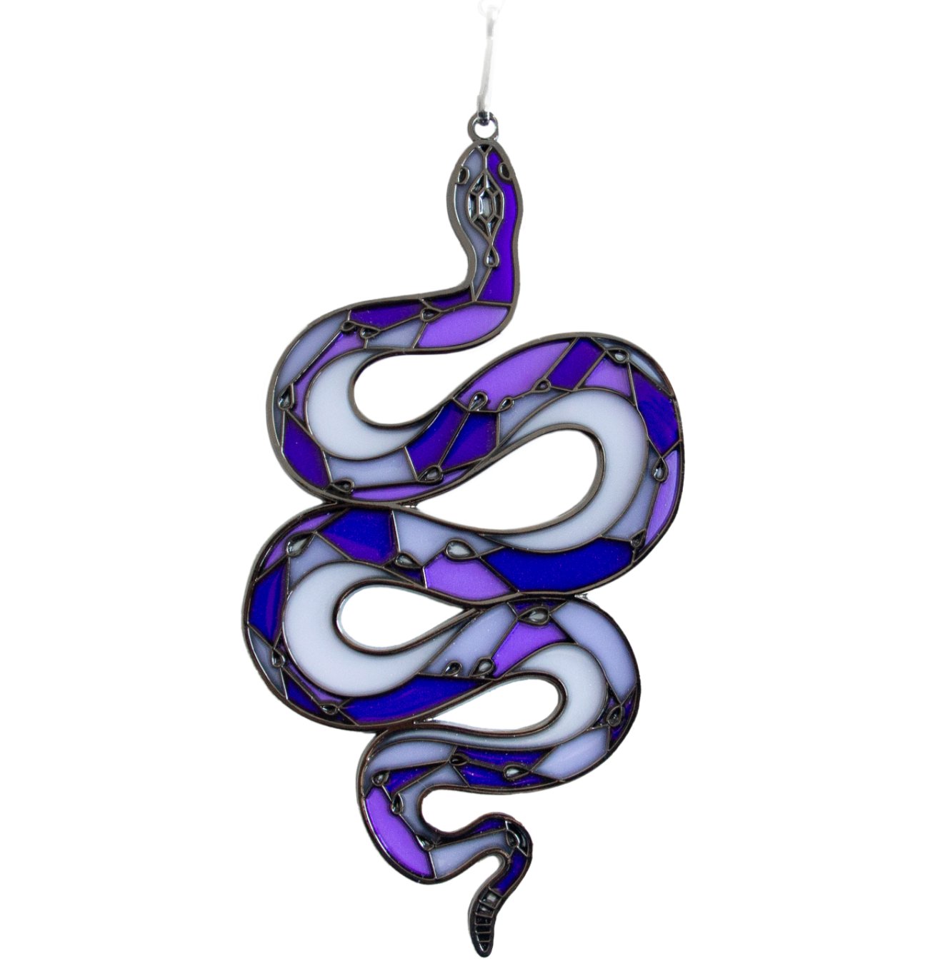 Purple Snake Enamel Ornament Suncatcher - Loved To Death