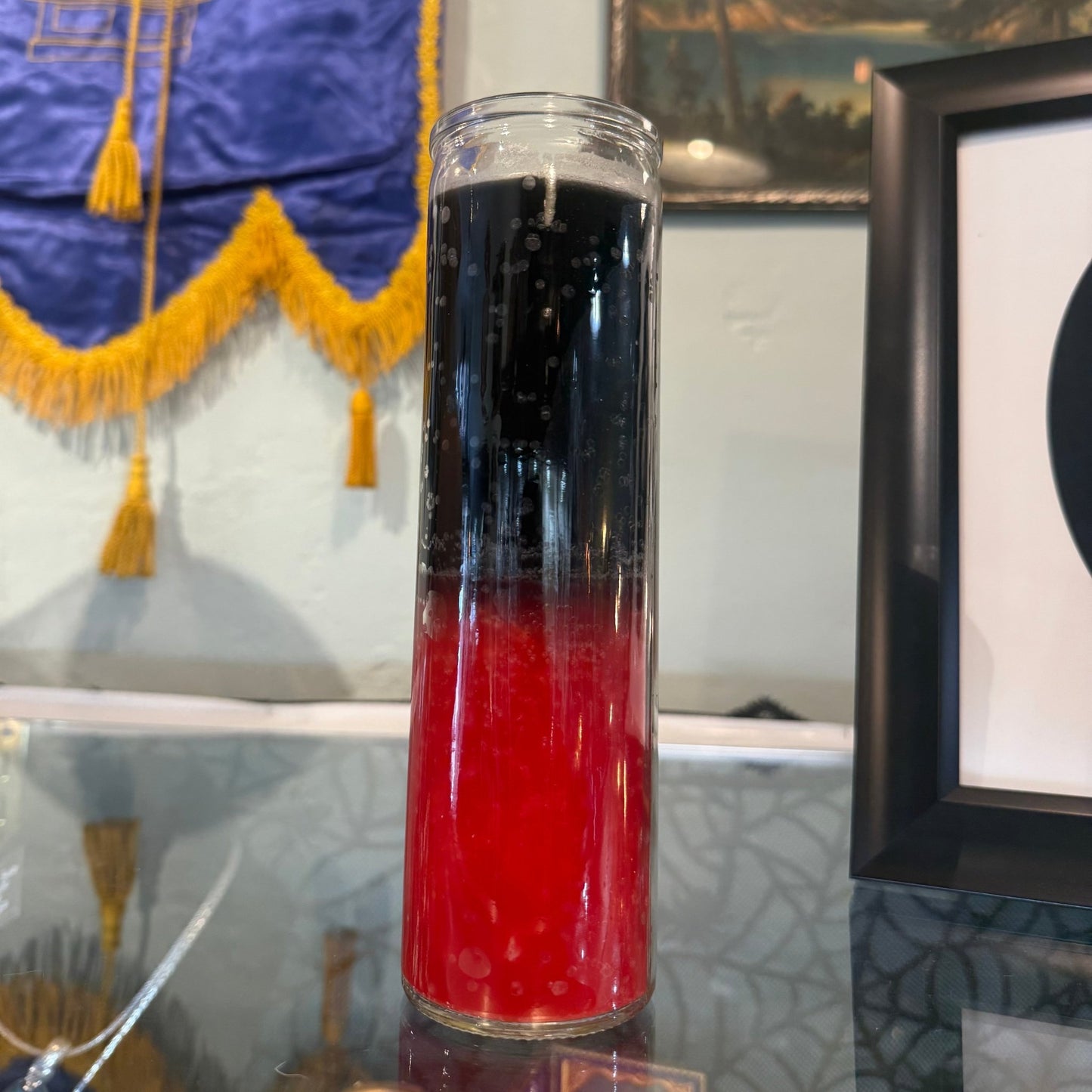 Reversible Red & Black 7 Day Candle - Loved To Death