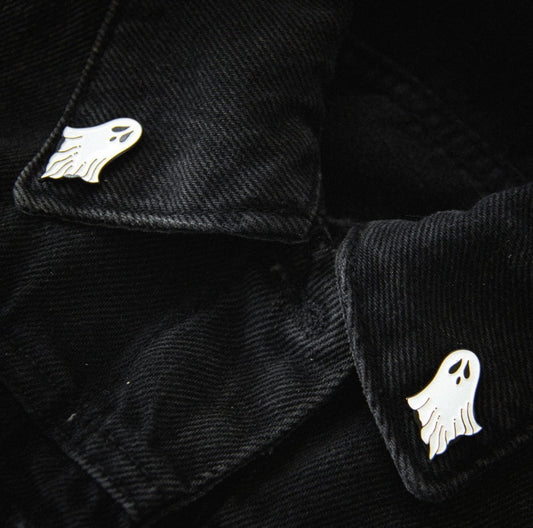 Sheet Ghost Collar Enamel Pin Set - Loved To Death