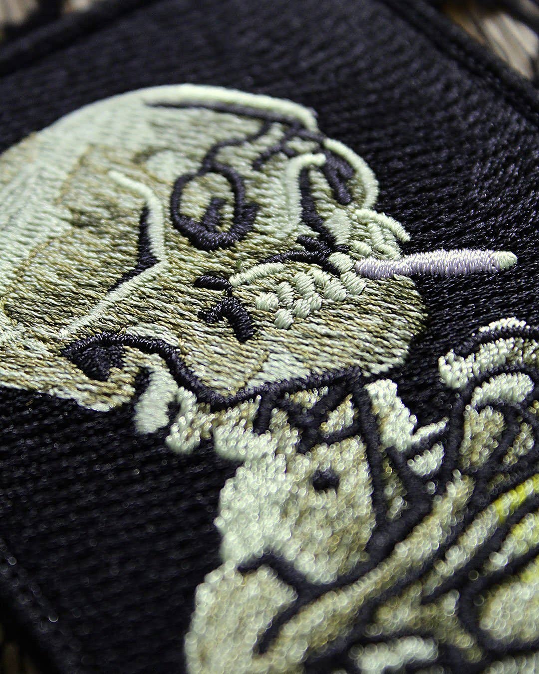 Skull of a Skeleton with Burning Cigarette • Patch - Loved To Death