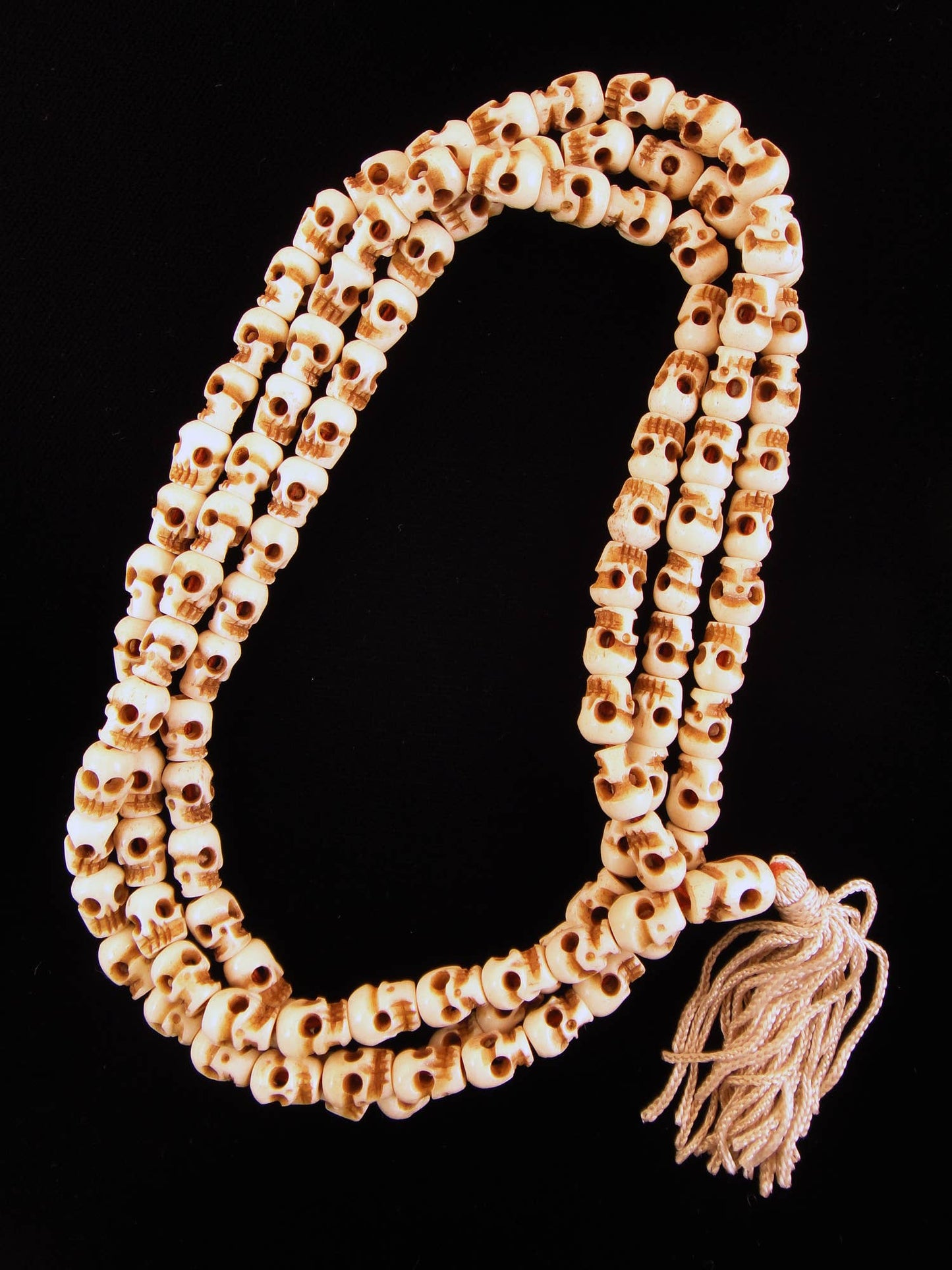 Small Bone Skull Mala - Loved To Death