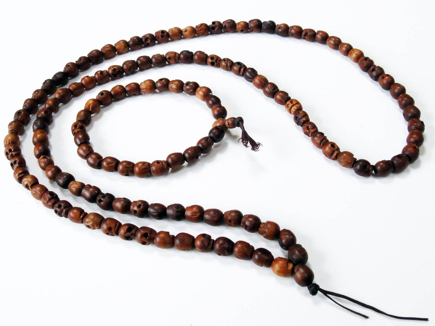 Small Wood Skull Mala - Loved To Death
