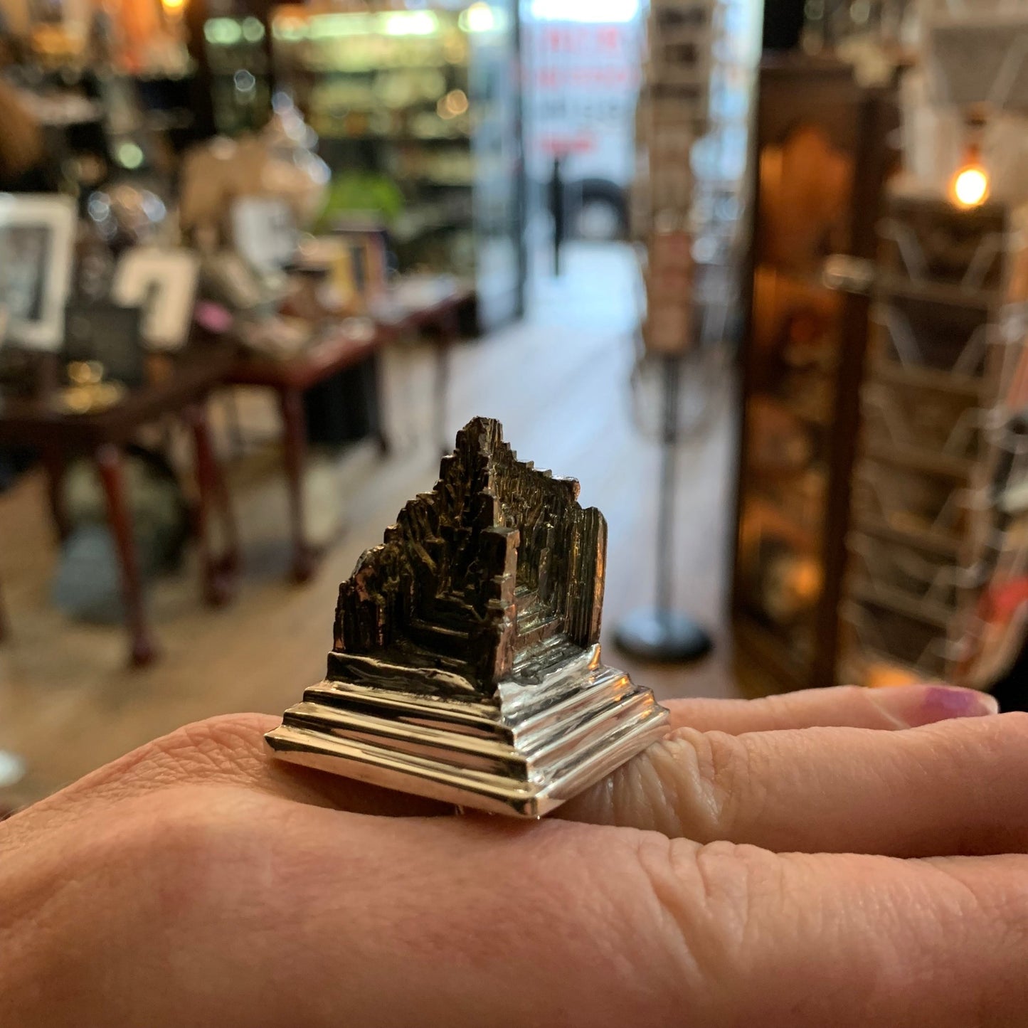 Sterling Bismuth Stupa Ring - Loved To Death