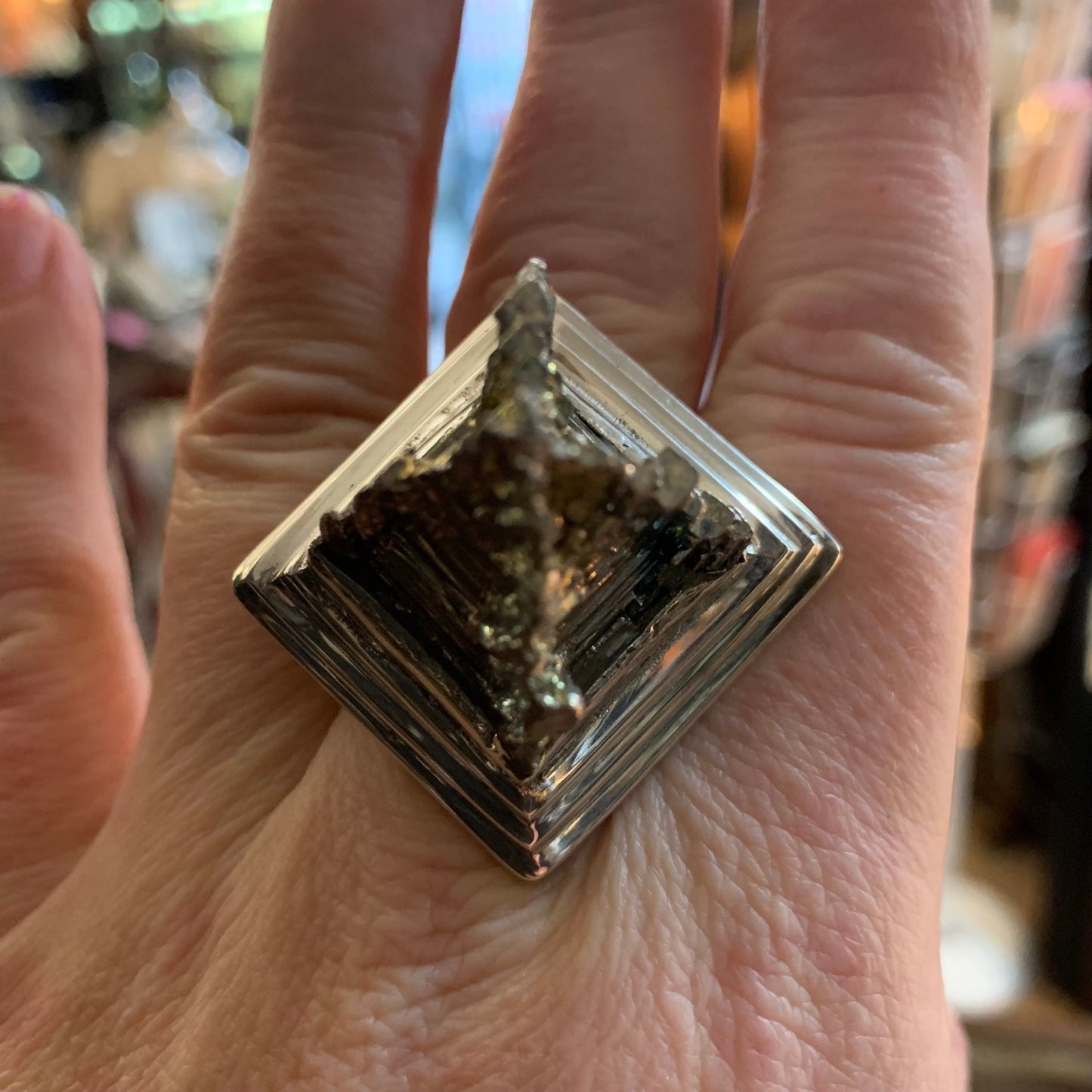 Sterling Bismuth Stupa Ring - Loved To Death