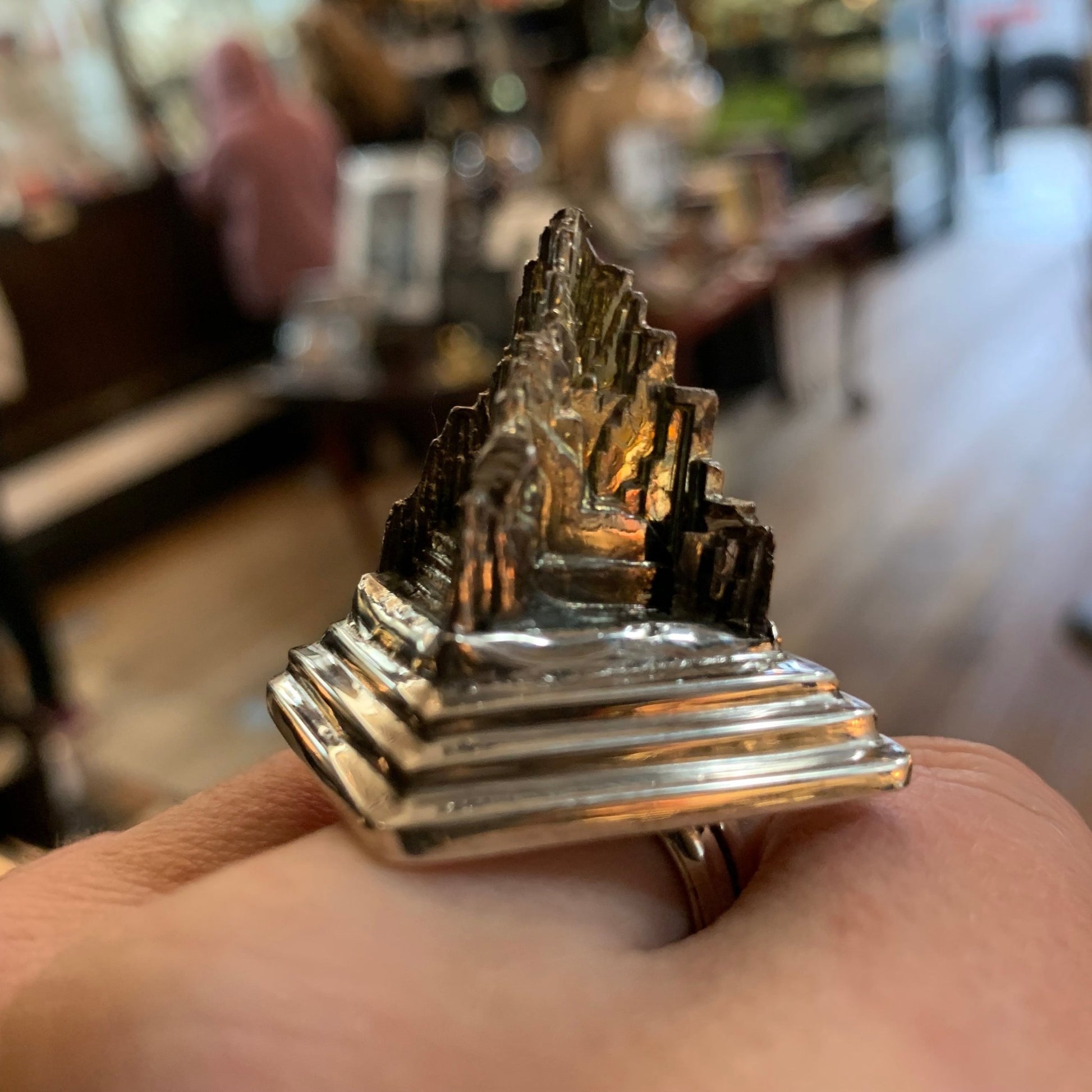 Sterling Bismuth Stupa Ring - Loved To Death