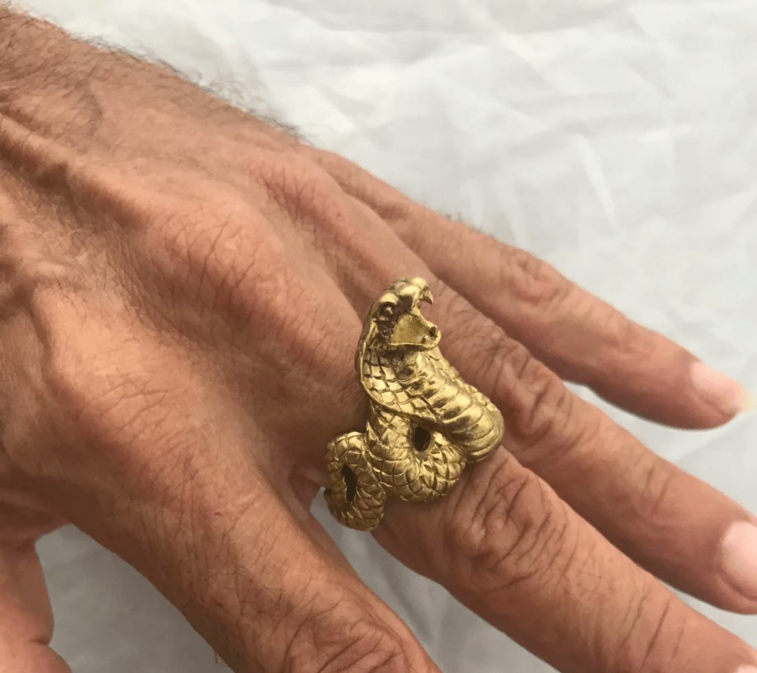 Sterling Cobra Ring - Loved To Death