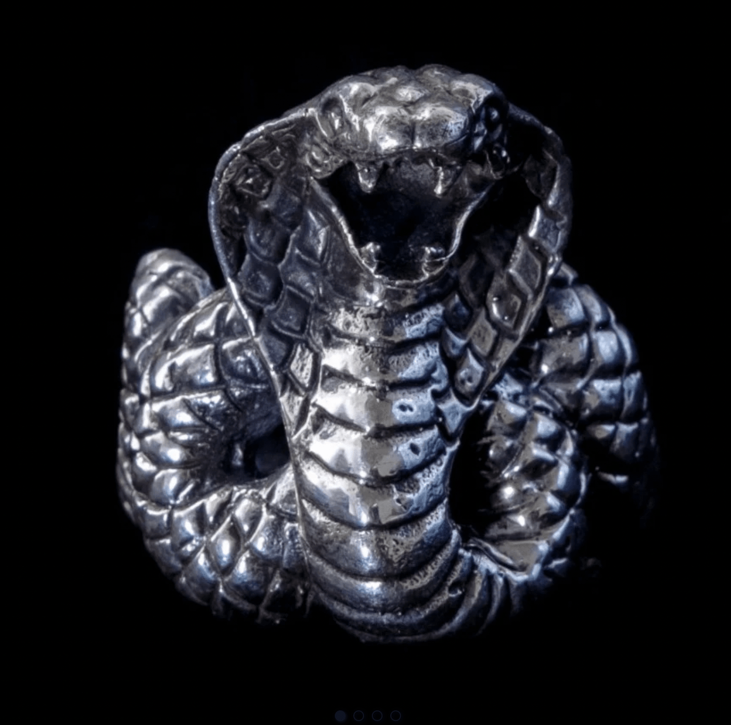 Sterling Cobra Ring - Loved To Death