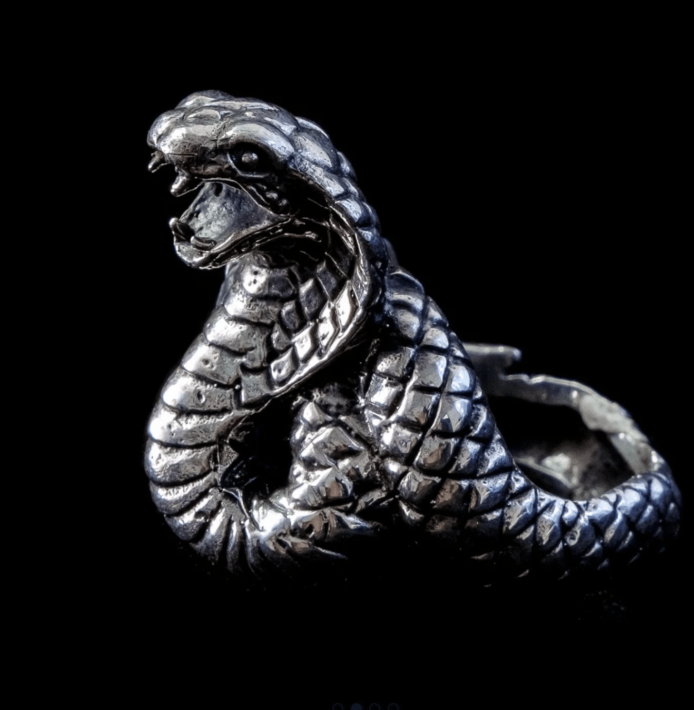 Sterling Cobra Ring - Loved To Death