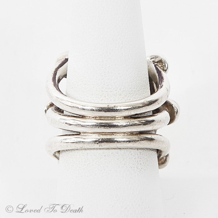 Sterling Labradorite Claw Ring - Loved To Death