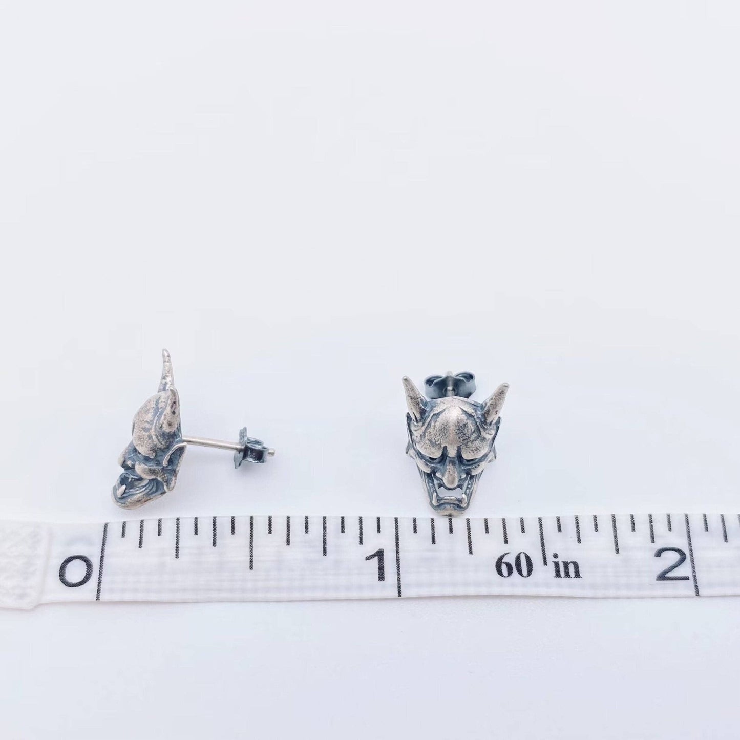 Sterling Silver Hanya Skull Stud Earrings - Loved To Death