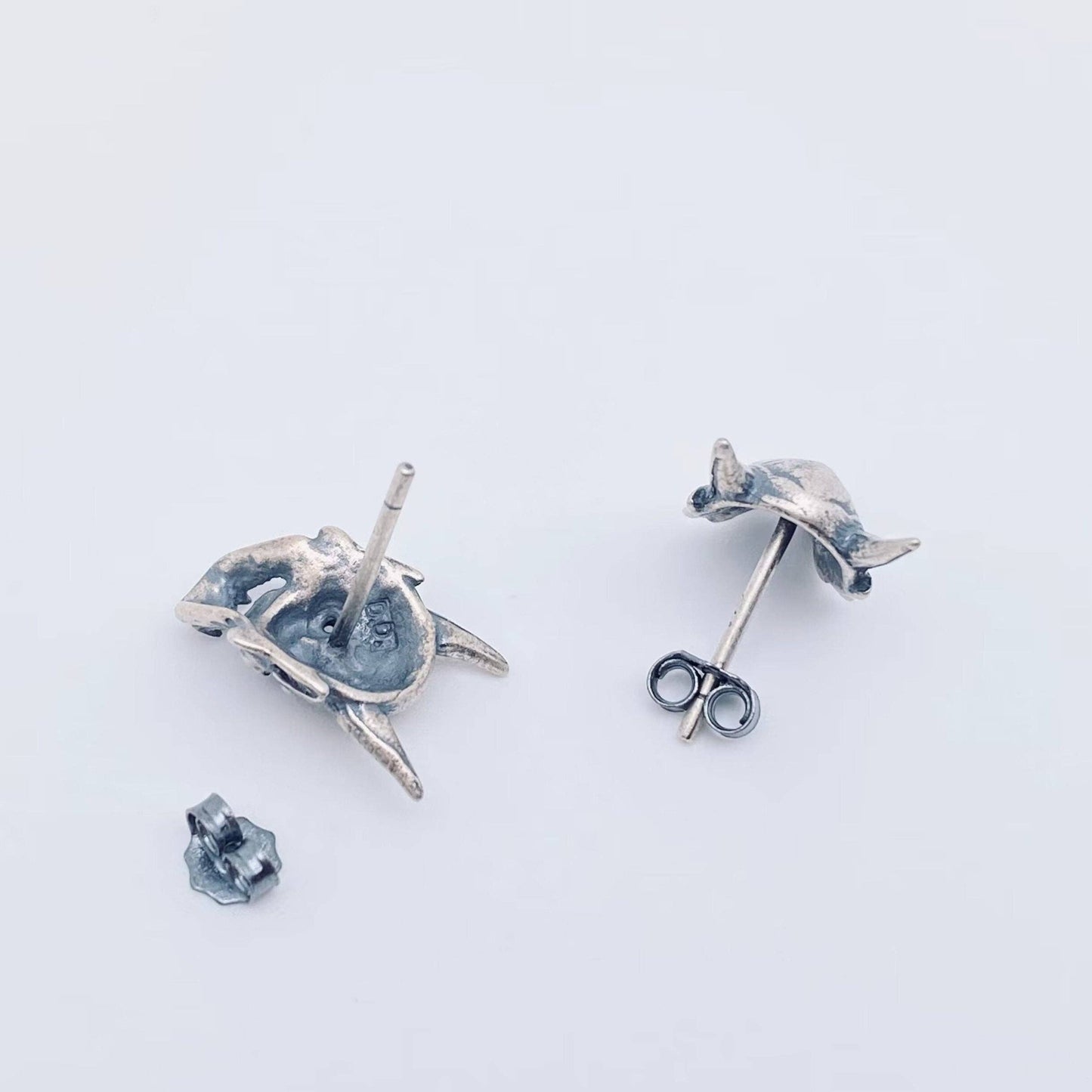 Sterling Silver Hanya Skull Stud Earrings - Loved To Death