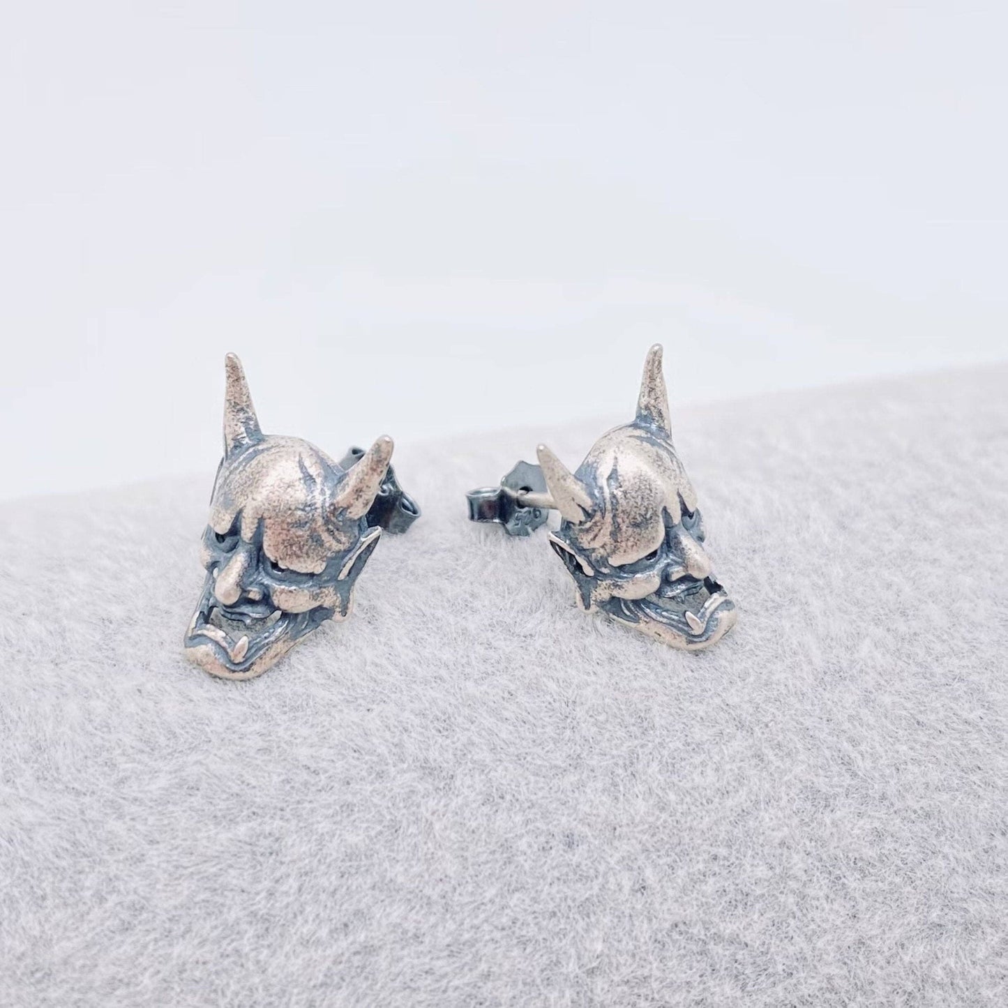 Sterling Silver Hanya Skull Stud Earrings - Loved To Death