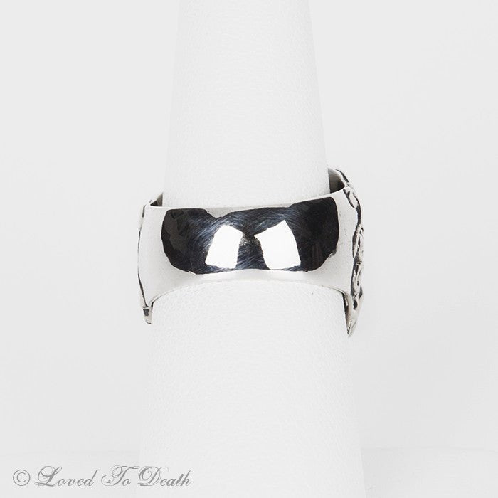 Sterling Silver Sugar Skull Ring - Loved To Death