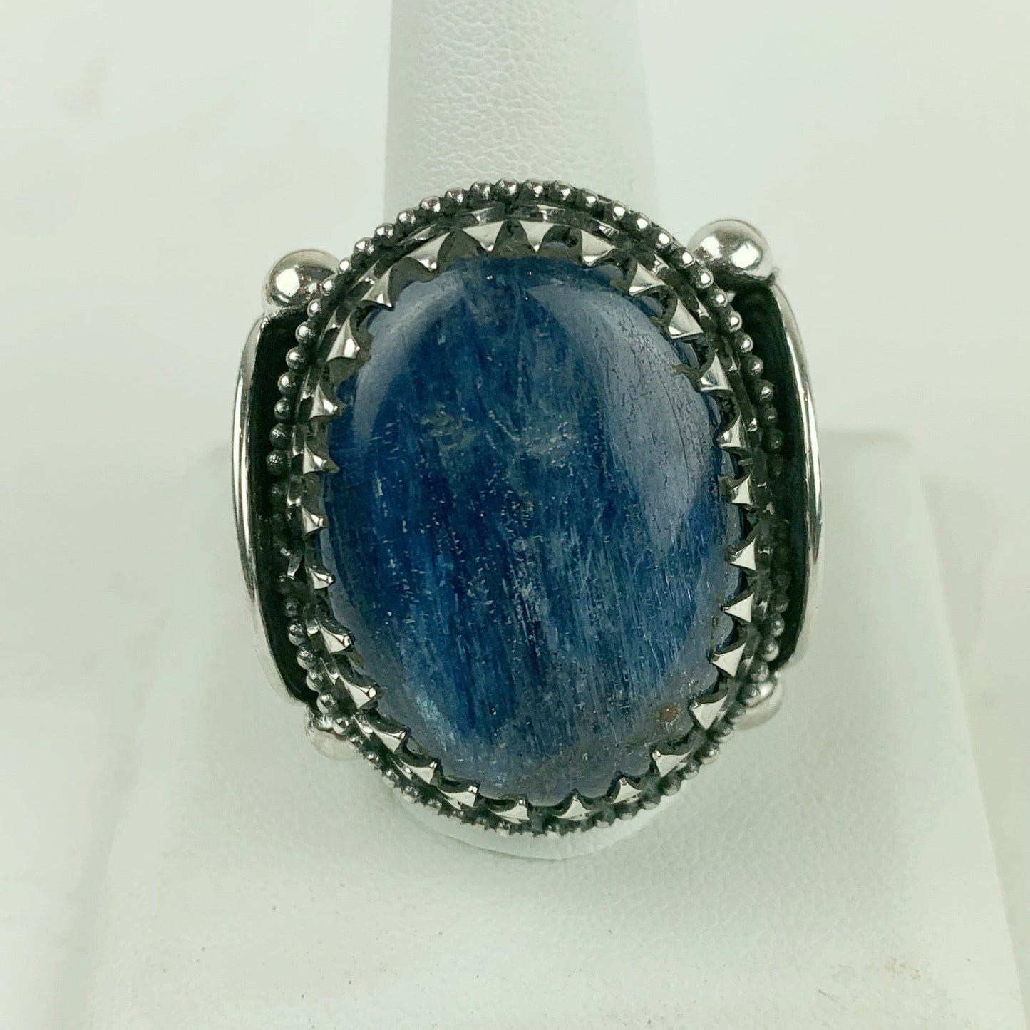 Sterling Spirallo Large Kyanite Ring - Loved To Death