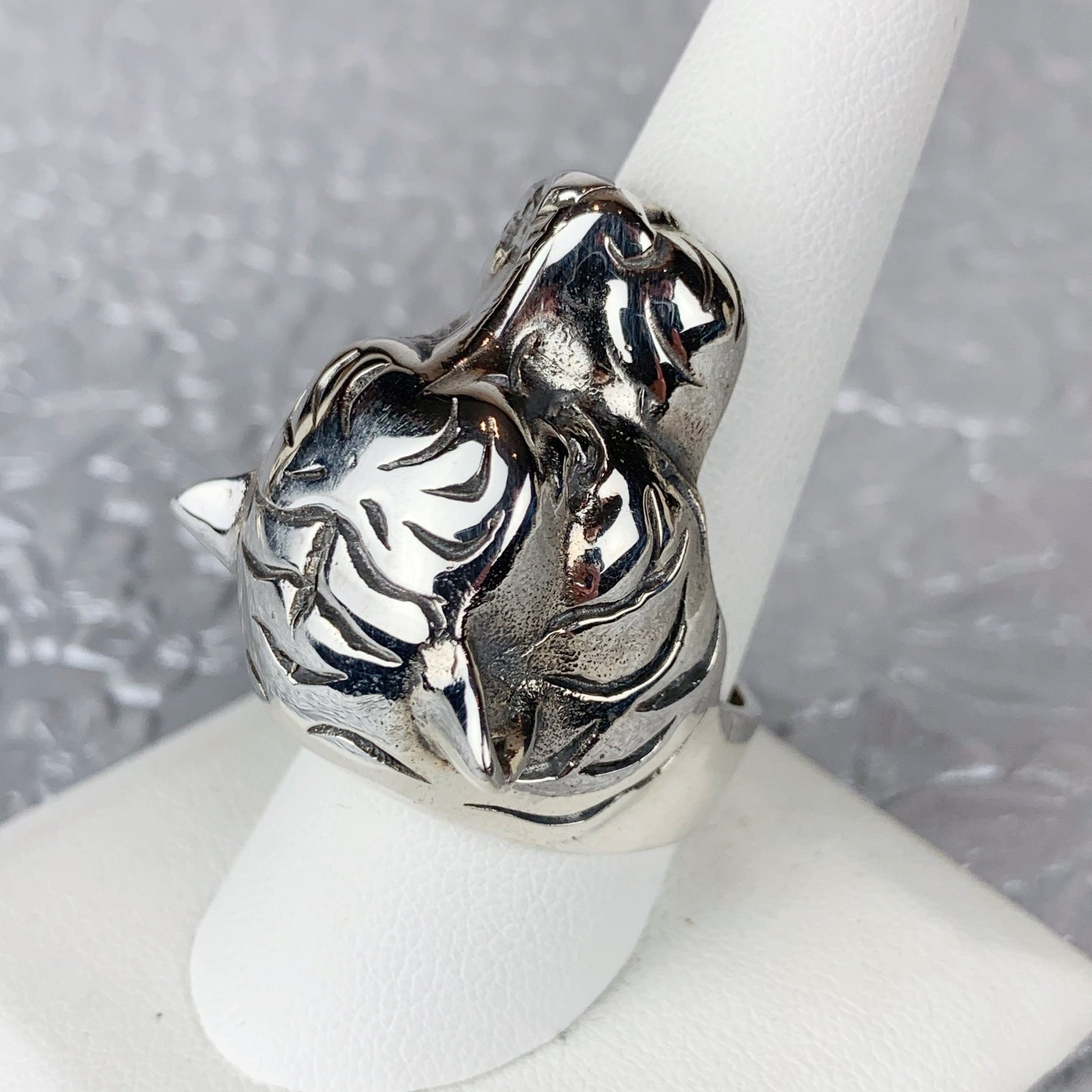 Sterling Tiger Ring - Loved To Death