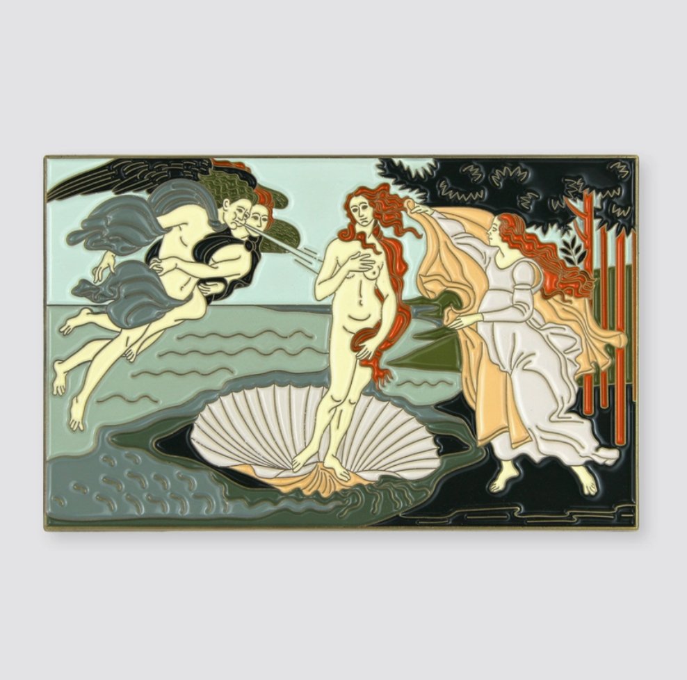 The Birth of Venus Large Enamel Pin - Loved To Death
