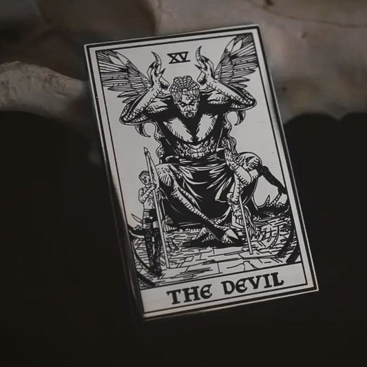 The Devil Tarot Card Enamel Pin - Loved To Death