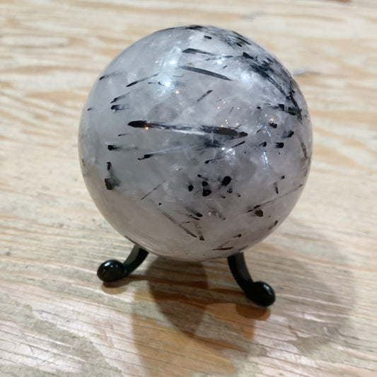 Tourmalated Quartz Polished Sphere - Loved To Death