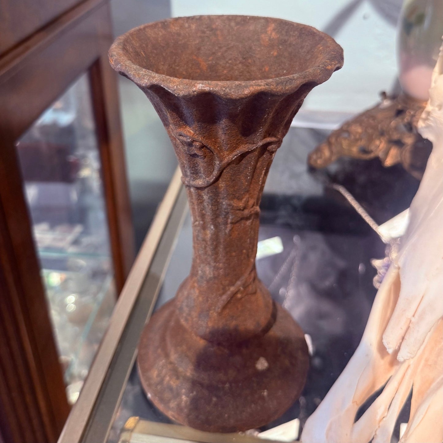 Victorian Cast Iron Graveside Vase - Loved To Death