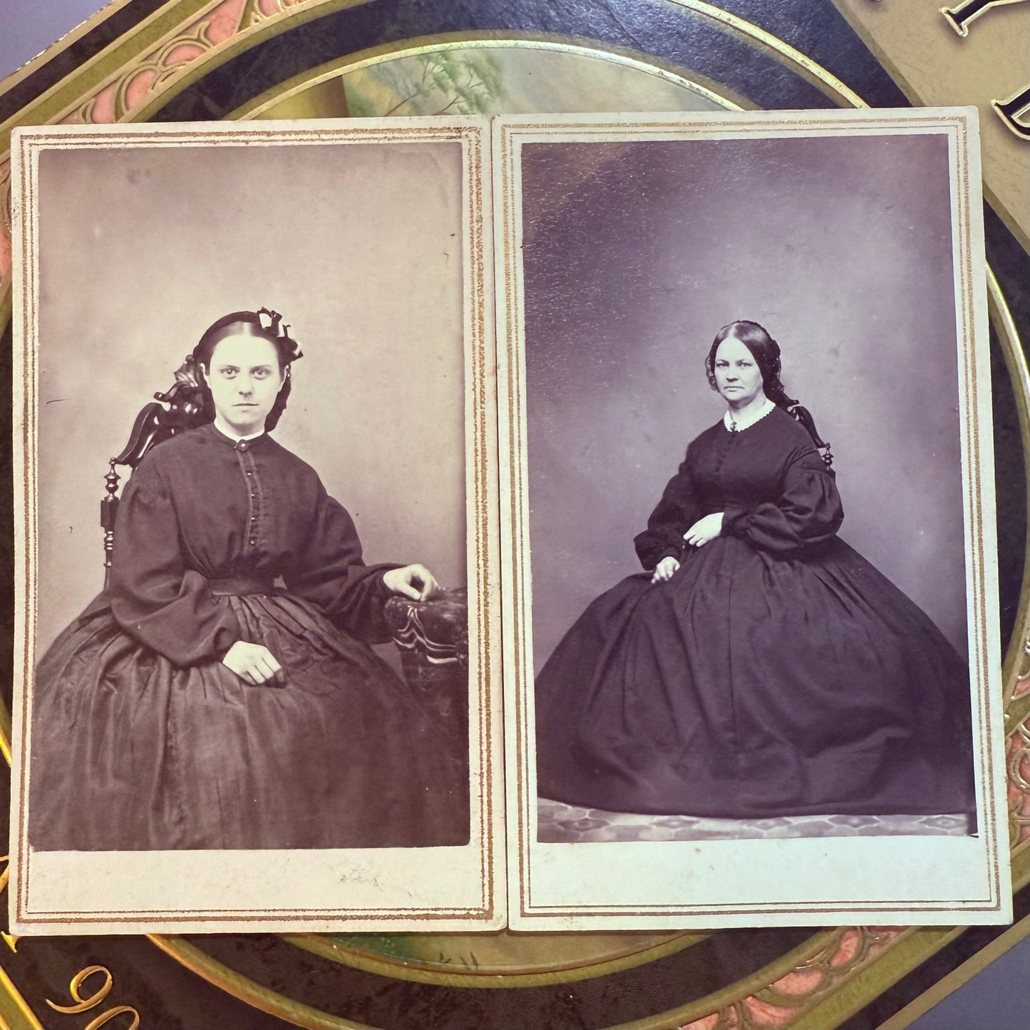 Victorian CDV Photo Cabinet Card Set - Loved To Death