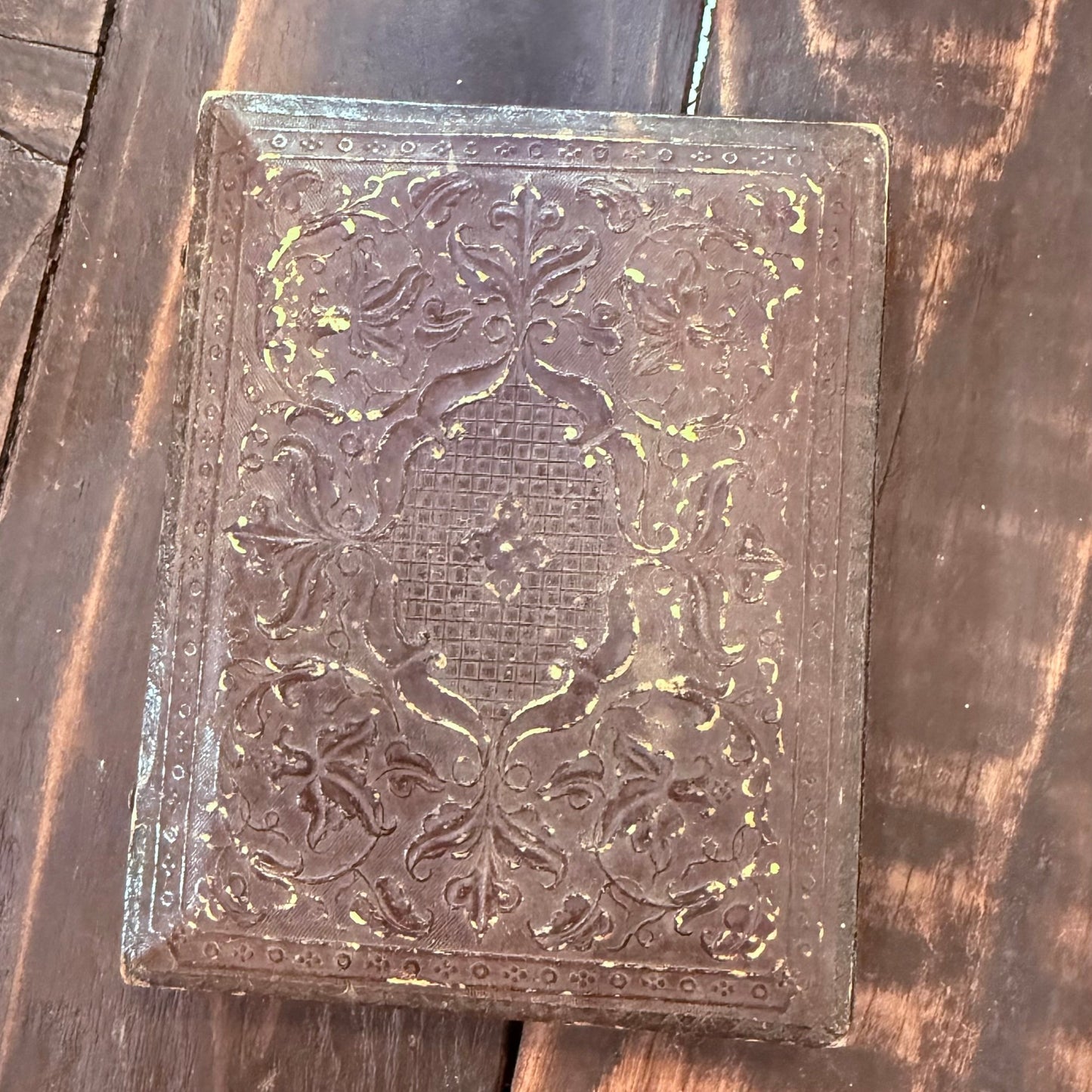 Victorian Hand Tinted Large Tintype In Case - Loved To Death
