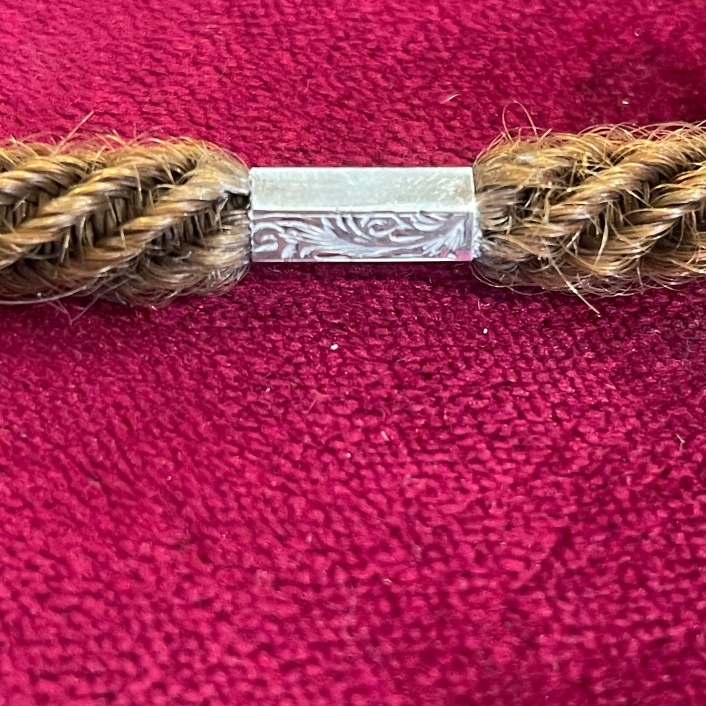 Victorian Mourning Hair Fob Sterling - Loved To Death