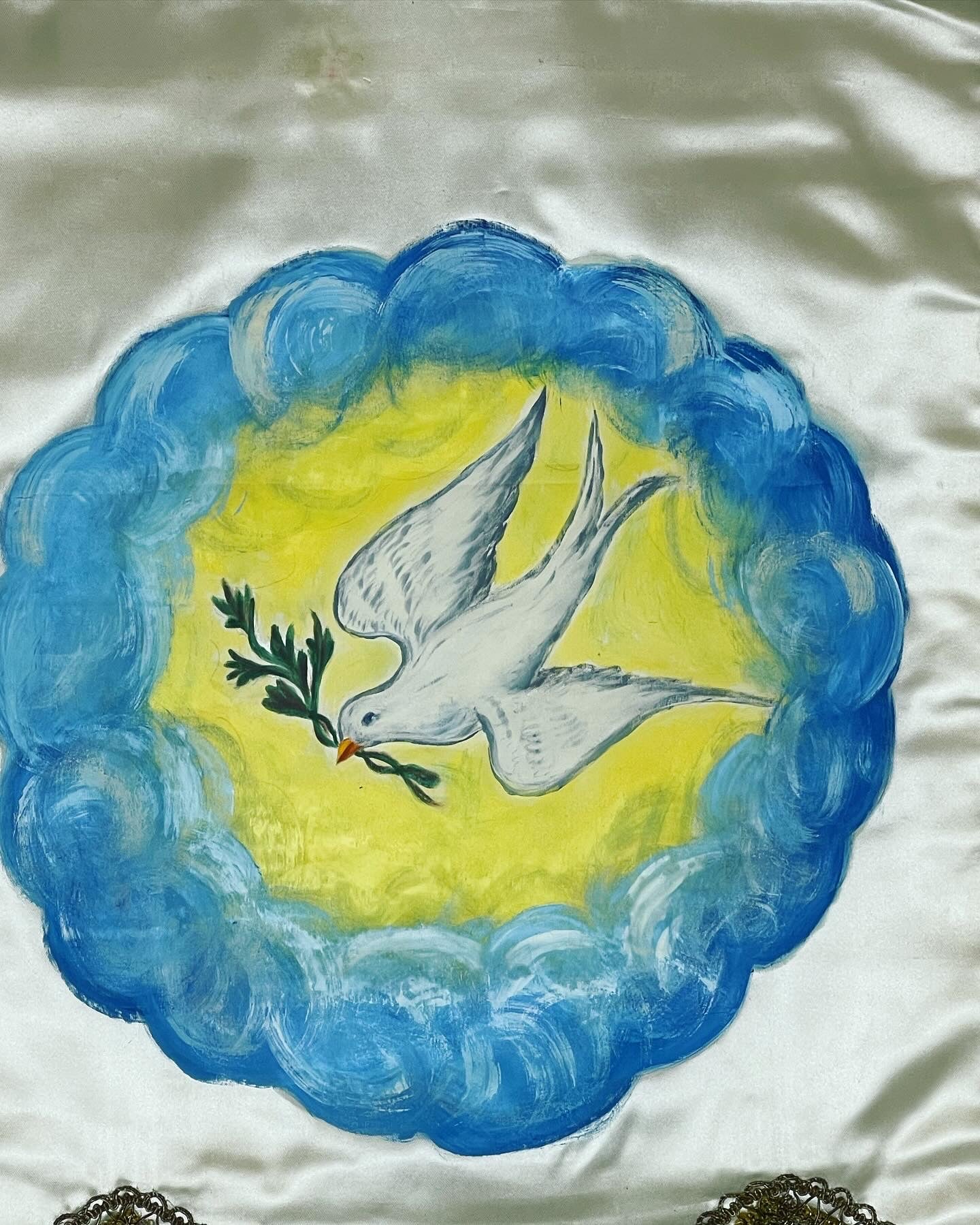 Victorian Oddfellows Dove Banner - Loved To Death