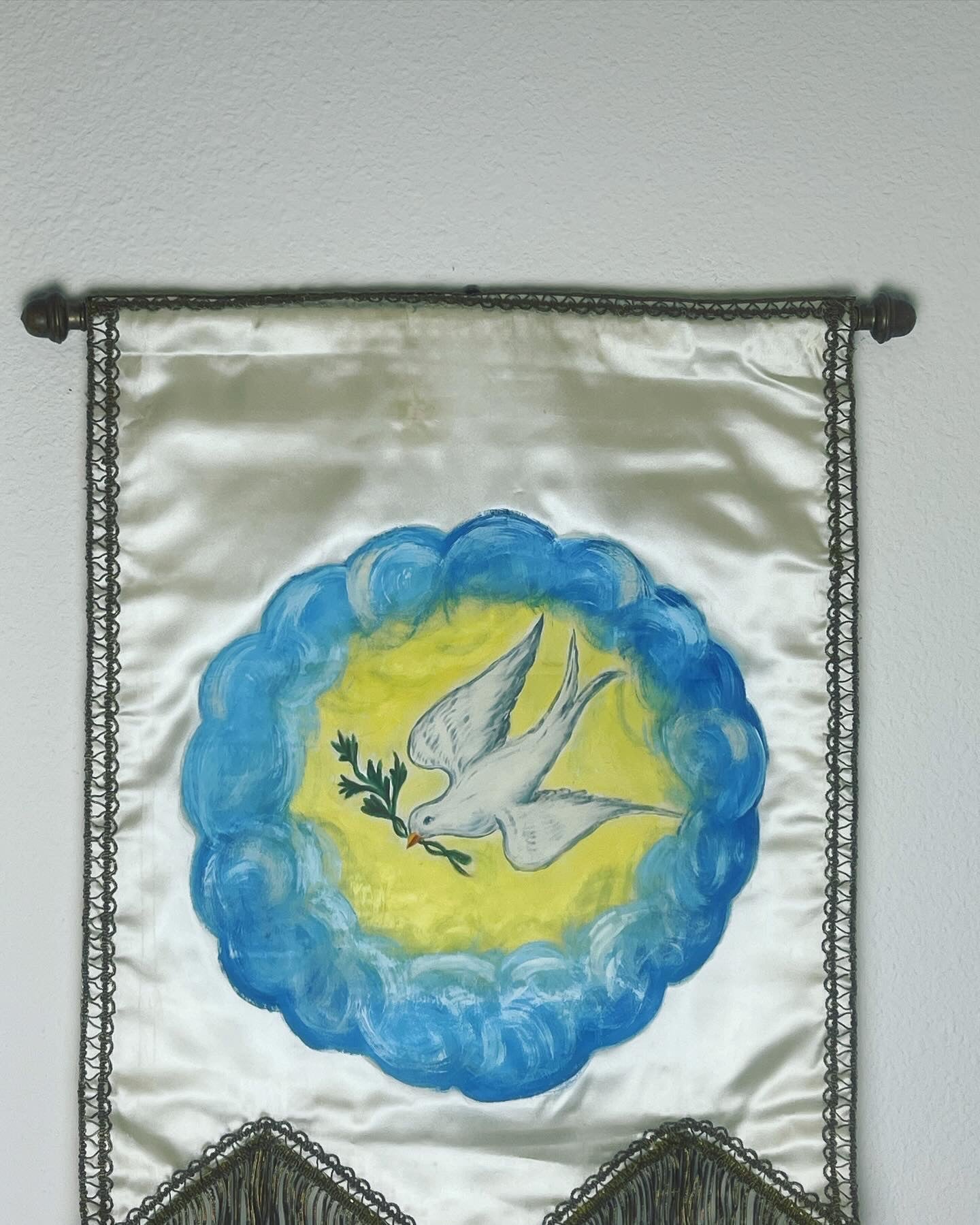 Victorian Oddfellows Dove Banner - Loved To Death
