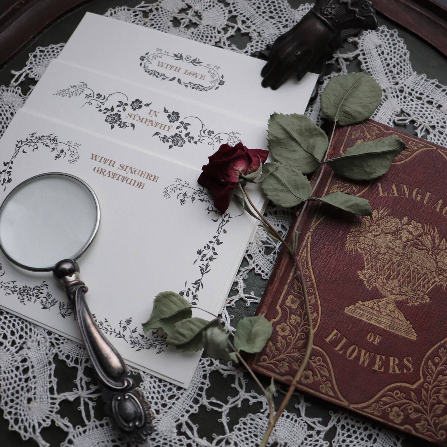 Victorian Sympathy Notecard Set - Loved To Death