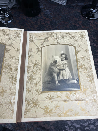 Victorian Velvet Best Wishes Celluloid Photo Album Full - Loved To Death