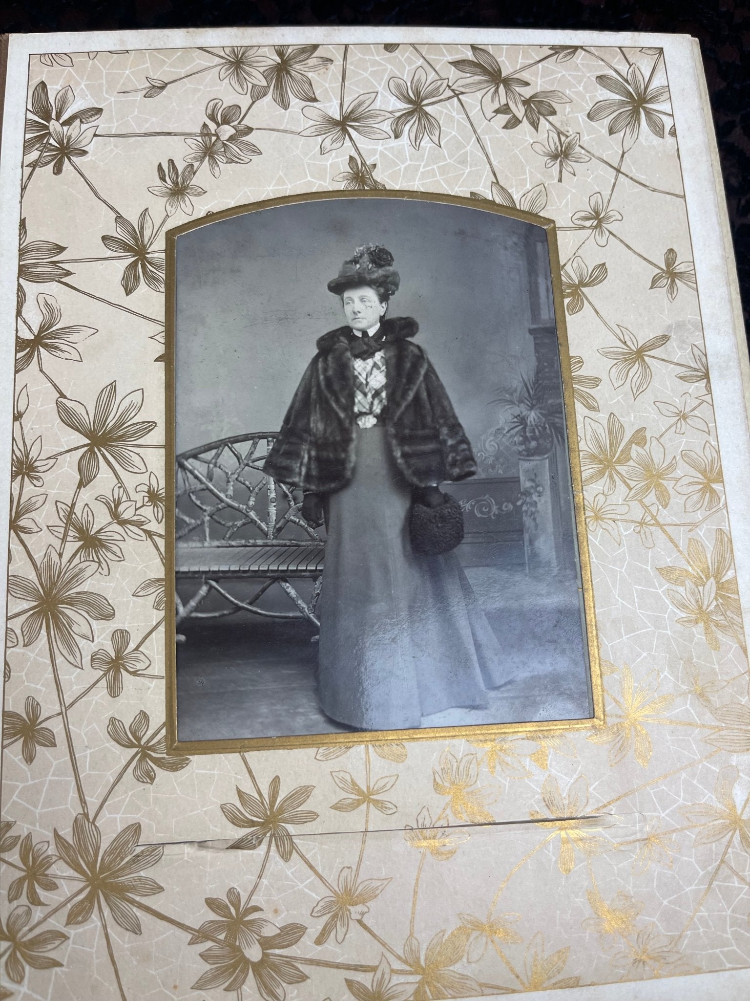 Victorian Velvet Best Wishes Celluloid Photo Album Full - Loved To Death