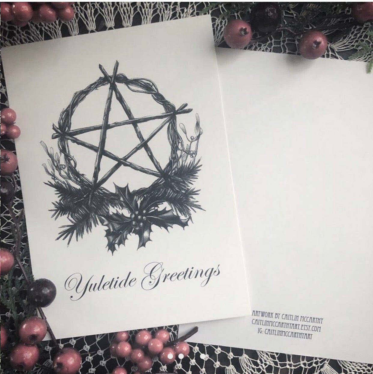 Yuletide Greetings Gift Card Caitlin McCarthy - Loved To Death