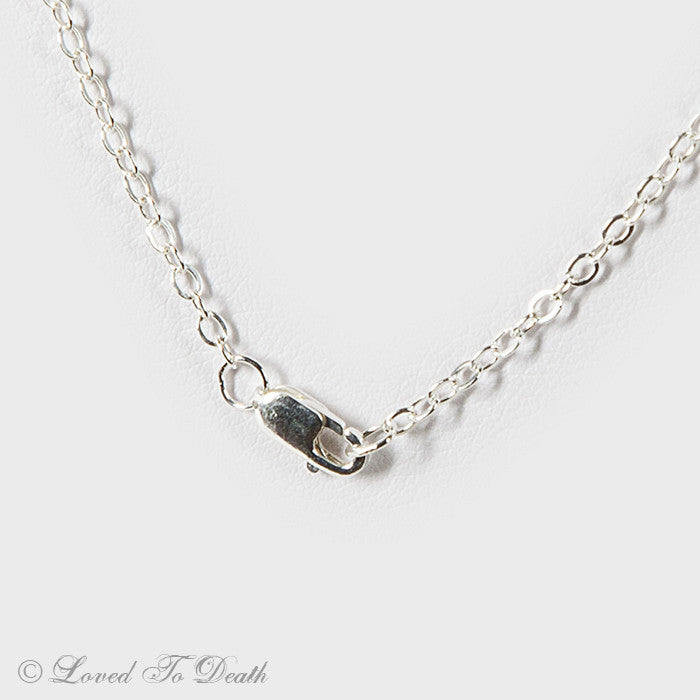 Shark Taxidermy Eye Sterling Filigree Necklace