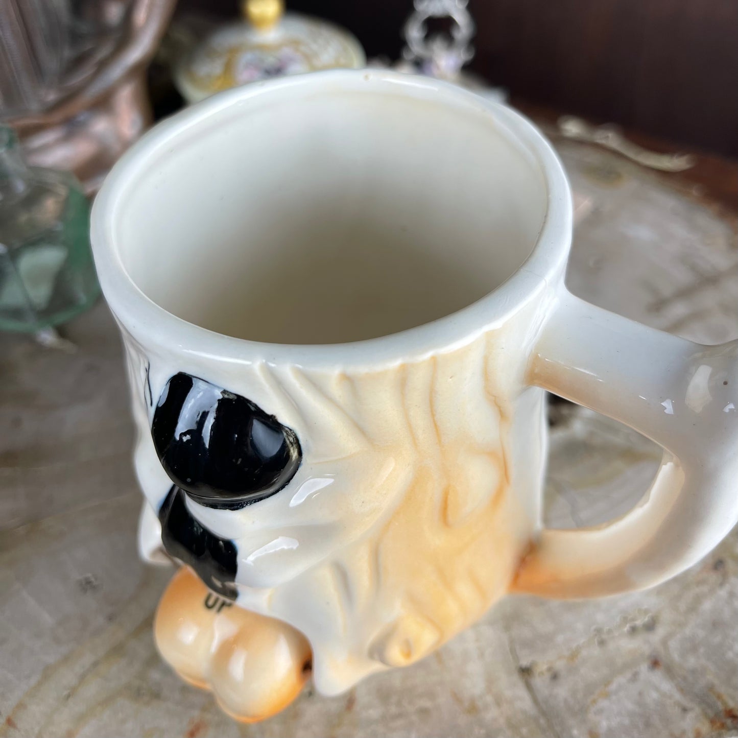 Antique Bottoms Up Booty Shaker Mug