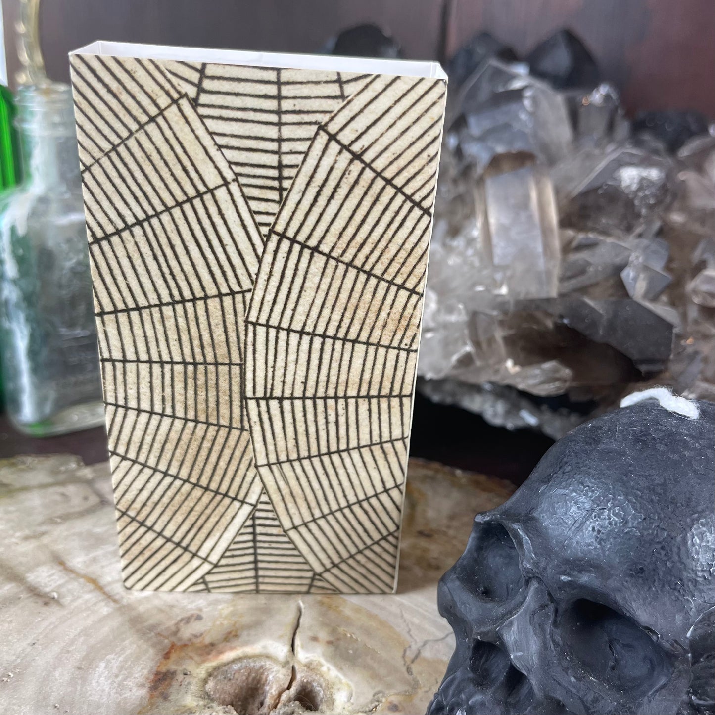 Antiqued Spider Web Matches