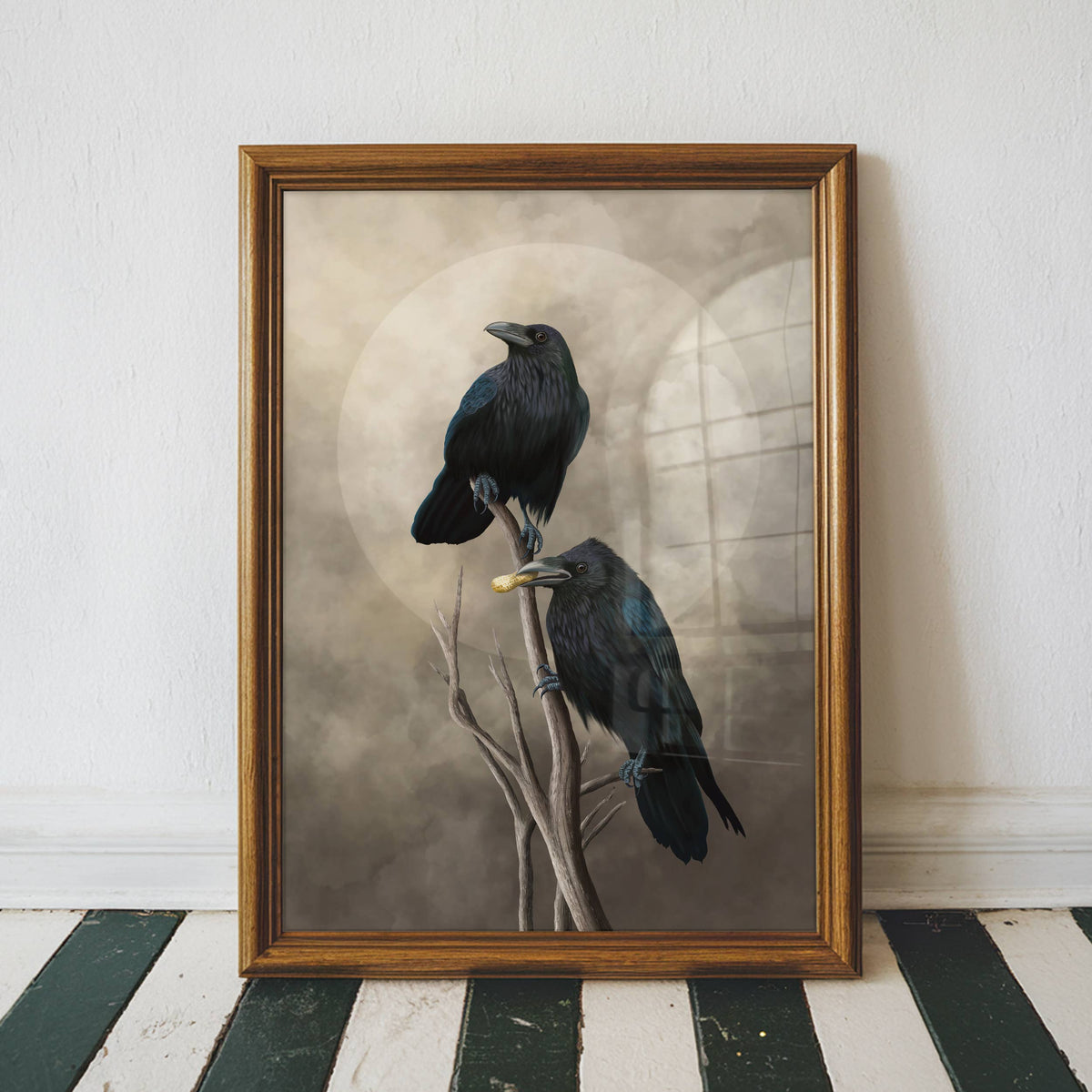 BirdHag Common Raven Couple Fine Art Print