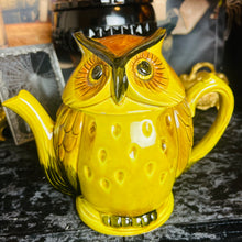 Load image into Gallery viewer, Antique 1970’s Owl Teapot Cream Sugar Set
