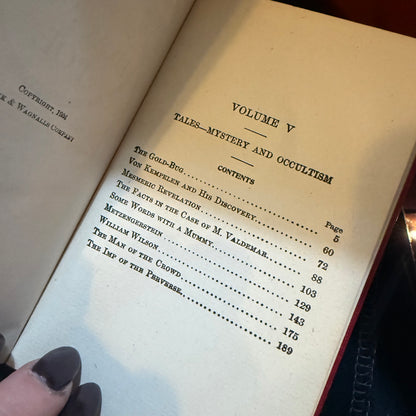 The Works of Edgar Allen Poe 1904 Tales of Mystery and Occultism