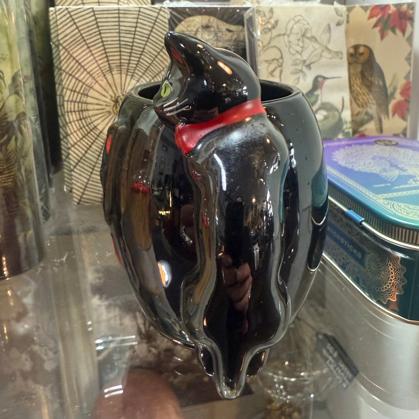 Antique Black Cat Mug Small