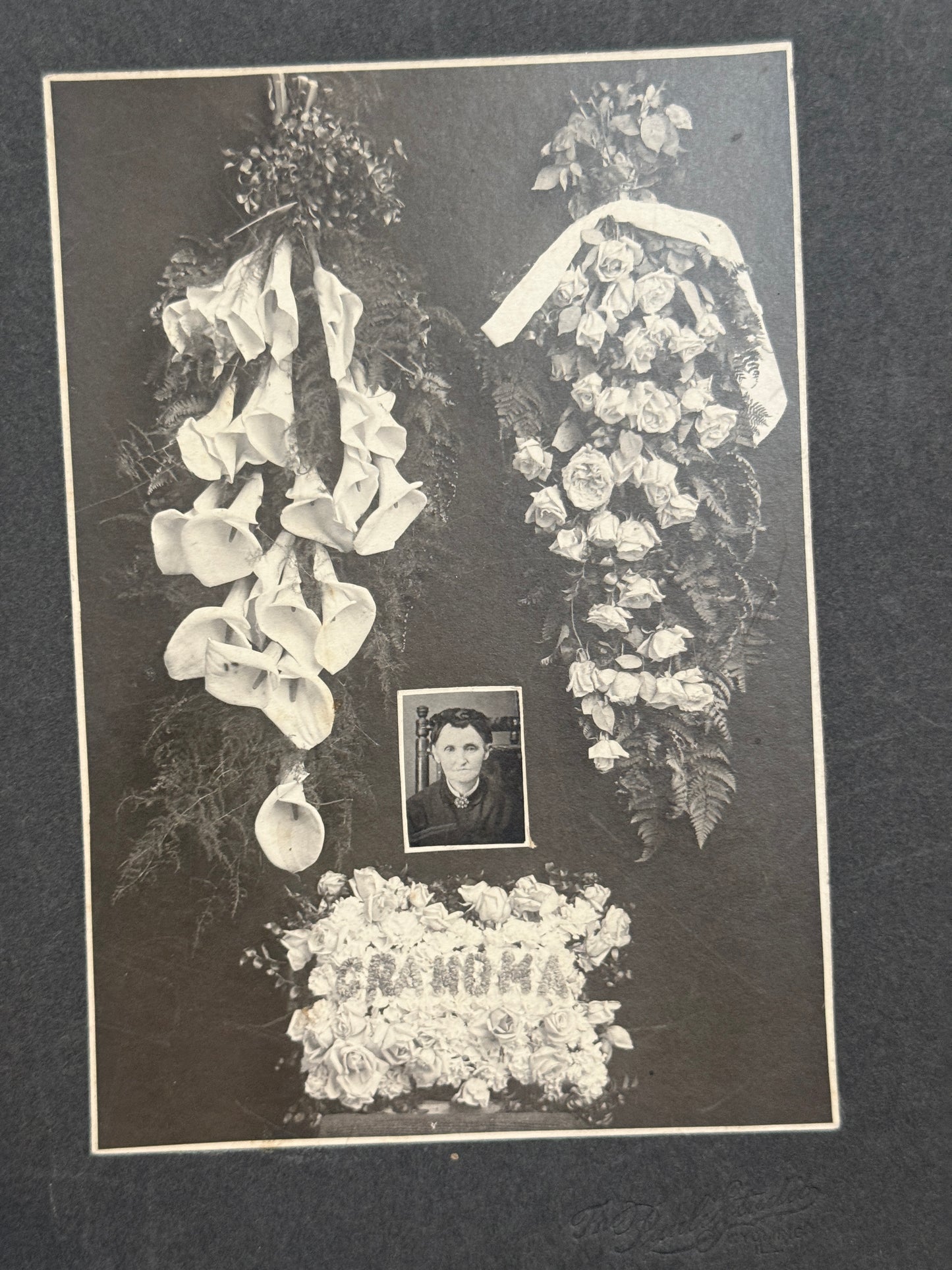 Victorian Memento Mori Grandma Funerary Photograph Card