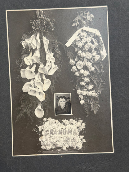 Victorian Memento Mori Grandma Funerary Photograph Card
