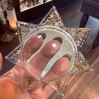 Victorian Mourning Star Glass Magnifier