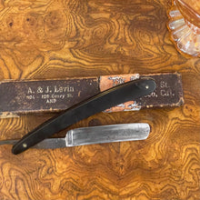Load image into Gallery viewer, Antique A &amp; J Levin Straight Razor With Box Fillmore SF
