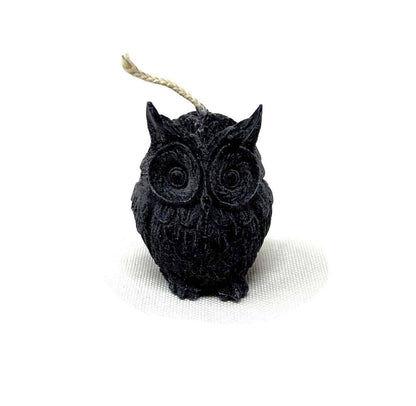 Owl Candle Black