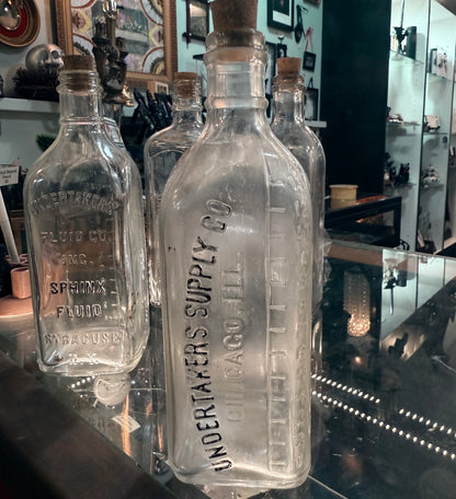Antique Undertakers Supply Co Enbalming Fluid Bottle