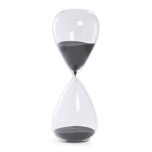 Black Hourglass 90 Minute Sand Timer