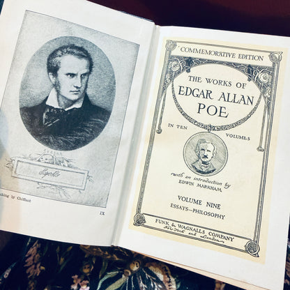 The Works of Edgar Allan Poe 1904 Essays Philosophy Black Book
