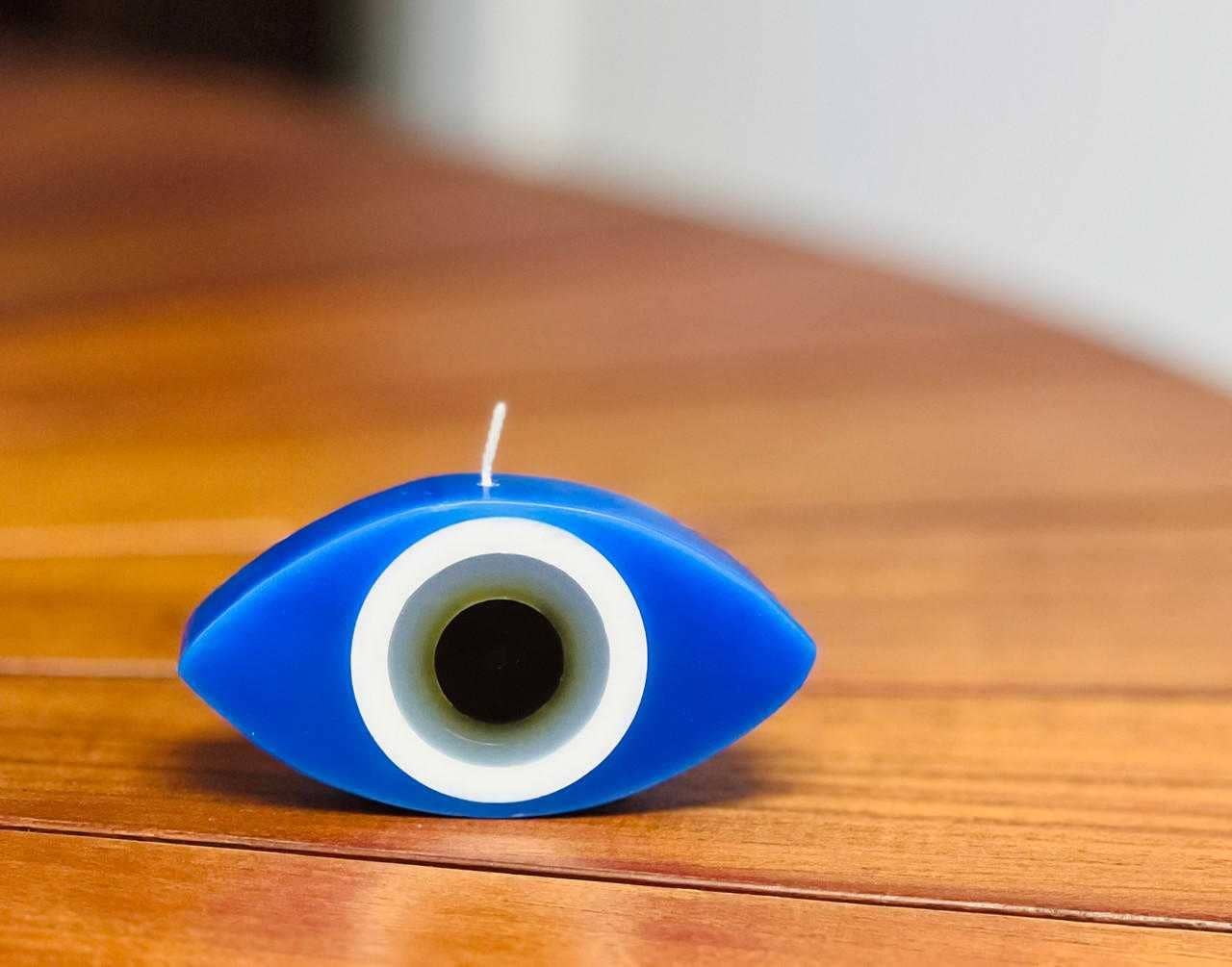 Evil Eye candle, 4" Oval