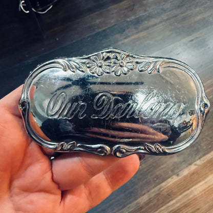 Victorian Our Darling Coffin Plaque