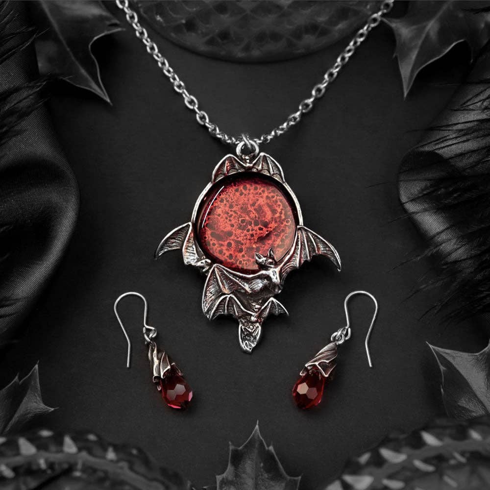 Blood Moon Pewter Pendant